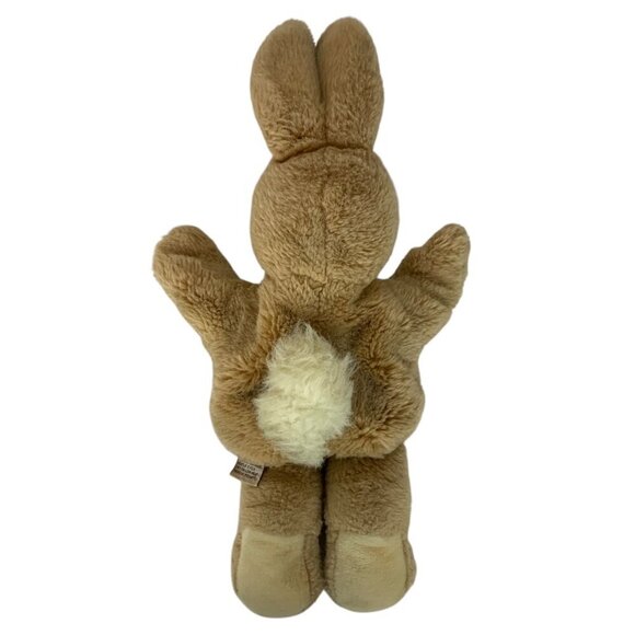 Vintage Gund 1993 Bunny Rabbit Plush Hand Puppet Toy Beige Learning Pretend Play - Picture 4 of 7